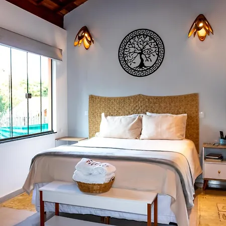 Chale Canto Do Galo 1 - Hidro Da Jacuzzi, Lareira Ecologica, Cozinha Completa, Wi-Fi 80Mbps, Proximo A Comercio Local E Relaxando Ao Som Do Riacho Goncalves Exterior photo