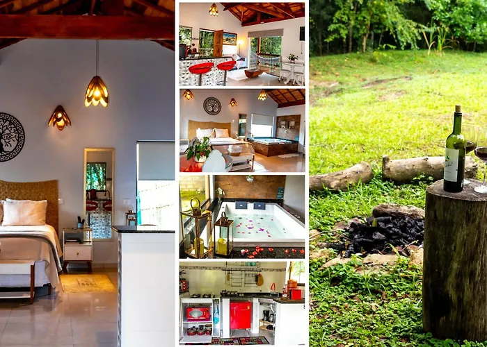 Chale Canto Do Galo 1 - Hidro Da Jacuzzi, Lareira Ecologica, Cozinha Completa, Wi-Fi 80Mbps, Proximo A Comercio Local E Relaxando Ao Som Do Riacho